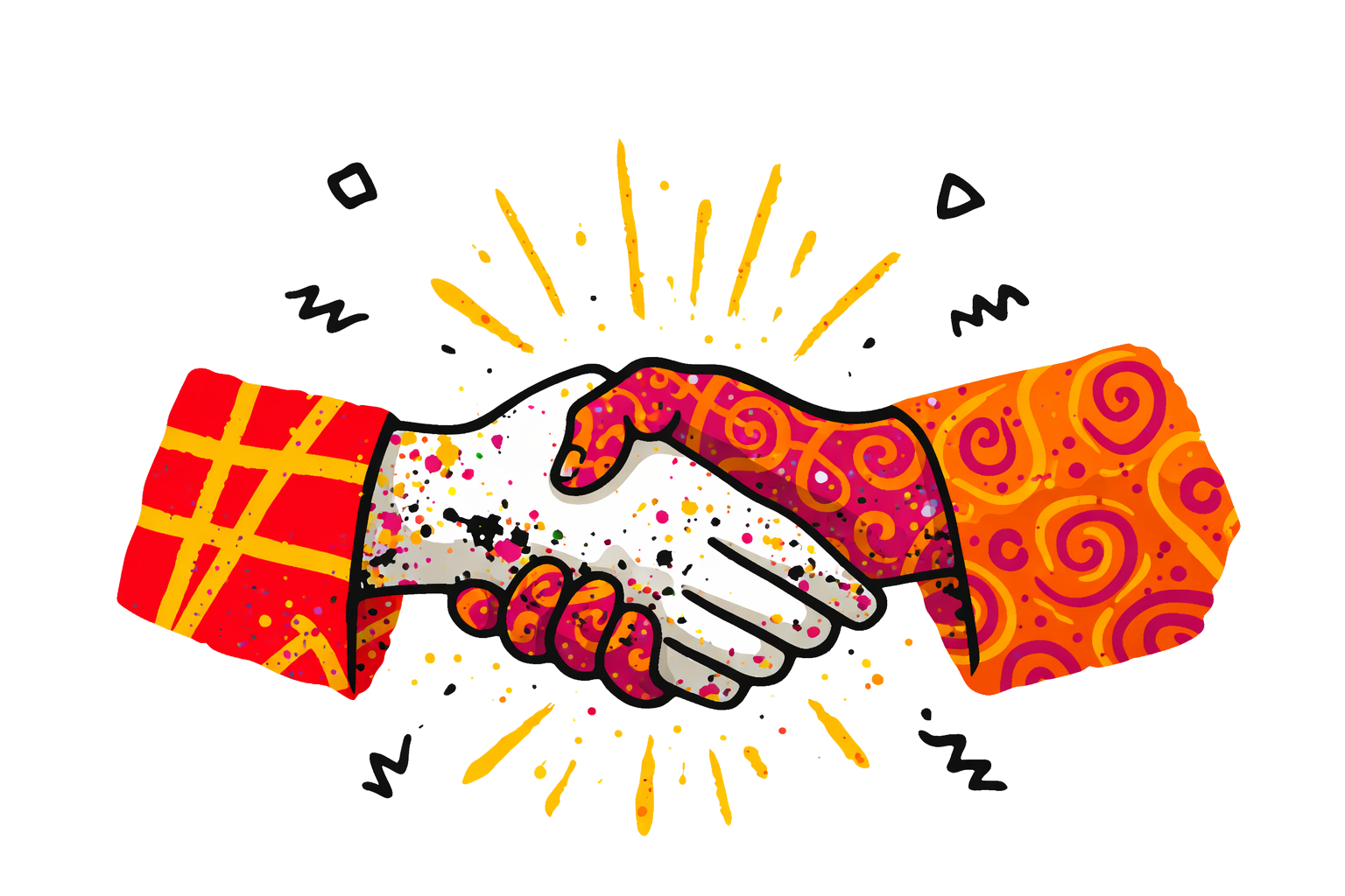 Partnership Handshake Illustration