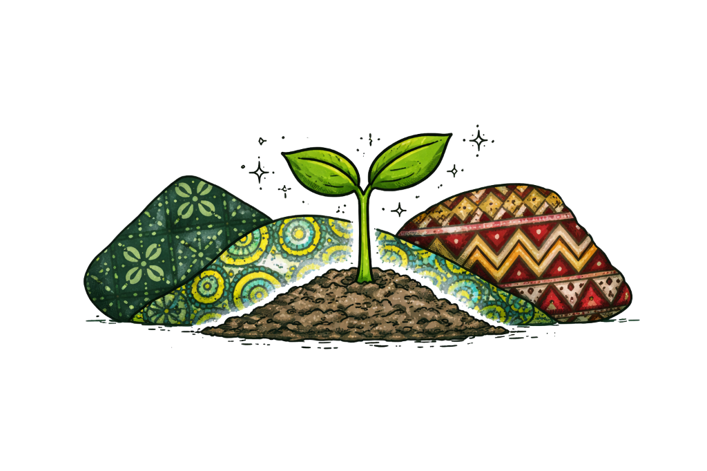 Growing Sprout Pattern Illustration